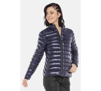 Winterjacke CIPO & BAXX "Steppjacke in tollem Design", Damen, Gr. L, blau (dunkelblau), Stoff, 100% Polyester, unifarben, regular fit normal, Jacken Winterjacke, mit Markenpatch, WM113 (39016724-L) du