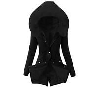 Winterjacke Damen Lang Warm GefüTtert - Wintermantel Damen Mit Fell Winterparka Outdoor Parka Damen üBergangsjacke GroßE GrößEn Fleecejacke Mit Kapuze Steppjacke Frauen Wanderjacke