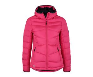 Winterjacke DEPROC ACTIVE "BARRIE WOMEN", Damen, Gr. 36 (S), pink (fuchsia), 100% Polyester, tailliert, gerader Abschluss mit Gummizug, Jacken Winterjacke, moderne Steppjacke mit klassischer Farbgebun