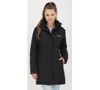 Winterjacke DEPROC ACTIVE "MONTREAL LONG WMN", Damen, Gr. 44L, schwarz, 96% Polyester; 4% Elastan, Windstopperbündchen mit Daumenlöchern,mit Schneefang,mit verstellbarem Klettverschluss, Jacken Winter