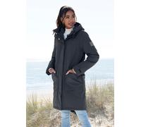 Winterjacke ELBSAND, Damen, Gr. L/40, dunkelblau, Obermaterial: 100% Polyester. Futter: 100% Polyester. Füllung: 100% Polyester, Jacken Winterjacke, mit verstellbarer Kapuze und aufgesetzten Taschen (