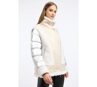 Winterjacke FRIEDA & FREDDIES "Fake Fur Jacket / Fiona", Damen, Gr. 38, elfenbein, 100% Polyester, unifarben, regular fit, ohne Ausschnitt, Jacken Winterjacke (77498816-38) elfenbein