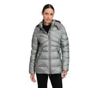 Winterjacke GIL BRET, Damen, Gr. 38, grau (sea spray), Steppware, Obermaterial: 100% Polyester, unifarben, regular fit taillenbedeckt, gerader Abschluss, Jacken Winterjacke, mit Kapuze (45290052-38) s