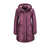 Winterjacke GOLDNER "Kurzgröße Anorak", Damen, Gr. 21, lila (beere), Obermaterial: 100% Polyester PES., Rippe, Jacken Winterjacke, Ziersteppung (17616714-21) beere