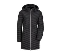 Winterjacke GOLDNER "Kurzgröße Gefütterter langer Mantel mit Kapuze", Damen, Gr. 23, schwarz, Obermaterial: 100% Polyamid PA., Modisch, gerade, Jacken Winterjacke, mit femininer Steppung (73344106-23)