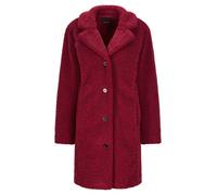 Winterjacke GOLDNER "Kuscheliger Teddymantel, Reverskragen", Damen, Gr. 52, orange (koralle), Obermaterial: 100% Polyester PES., Modisch, Jacken Winterjacke, Nahttaschen (16529155-52) koralle