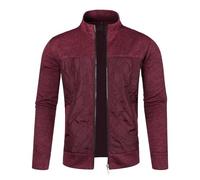 Winterjacke Herren Elegant,Herren und Winter Patchwork und Casual Style Sport Freizeit Sweatshirt Cardigan Mantel Herrenbekleidung