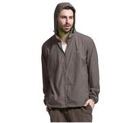 Winterjacke Herren Puffer,HerrenRegenjacke für Vier Jahreszeiten einfarbig verstaubar leicht Winddicht mit Kapuze Regenbekleidung für den Außenbereich Reisen Wandern Radfahren