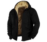 Winterjacke Herren Steppjacke Herren Übergrößen Military Herrenmantel Windbreaker Parker Funktionsjacke Teddyfleece Herrenjacke Leichte Herbst Übergangsjacke Schneeanzug Kleidung 11#schwarz 7XL