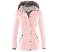 Winterjacke BONPRIX "Winterjacke in 2-in1 Optik", Damen, Gr. 36, rosa (perlrosa), Web, Obermaterial: 100% Polyester. Futter: 100% Polyester. Kapuzenfutter: 100% Polyester, unifarben, slim fit Po-bedec