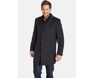 Winterjacke JAN VANDERSTORM "Mantel UNSKA", Herren, Gr. 56, grau (dunkelgrau), Obermaterial: 50% Wolle mw. 40% Polyester COOLMAX PES(Coolmax). 10% sonstige Fasern AF., Mäntel Winterjacke (47616404-56)