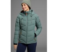 Winterjacke KANGAROOS, Damen, Gr. 32, grün, grau, Web, Obermaterial: 100% Polyester. Futter: 100% Polyester. Wattierung: 100% Polyester, unifarben, figurbetont hüftbedeckend, Rippstrickbündchen, Jacke