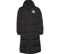 Winterjacke KARL KANI "Karl Kani Damen KW233-030-2 KK Og Hooded Long Puffer Coat", Damen, Gr. M, schwarz, 100% Polyester, unifarben, normal, ohne Ausschnitt, Jacken Winterjacke (35288314-M) schwarz