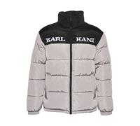 Winterjacke KARL KANI "Karl Kani Herren", Herren, Gr. XS, grau (light grau), 100% Polyester, mehrfarbig, normal, hoch geschlossener Ausschnitt, Jacken Winterjacke (85475558-XS) light grau