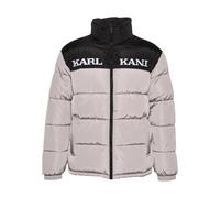Winterjacke KARL KANI "Karl Kani Herren", Herren, Gr. XXS, light grau, 100% Polyester, mehrfarbig, normal, hoch geschlossener Ausschnitt, Jacken Winterjacke (85475558-XXS) light grau