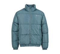 Winterjacke KARL KANI "Karl Kani Herren KM233-052-1 KK Chest Signature Puffer Jacket", Damen, Gr. XXL, dusty grün, 100% Polyester, mehrfarbig, normal, hoch geschlossener Ausschnitt, Jacken Winterjacke