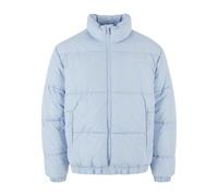 Winterjacke KARL KANI "Karl Kani Herren KM233-052-3 KK Chest Signature Puffer Jacket", Herren, Gr. XXL, blau (light blau), 100% Polyester, unifarben, normal, hoch geschlossener Ausschnitt, Jacken Wint
