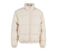 Winterjacke KARL KANI "Karl Kani Herren KM233-052-4 KK Chest Signature Puffer Jacket", Herren, Gr. XL, sanftes weiß, 100% Polyester, unifarben, normal, hoch geschlossener Ausschnitt, Jacken Winterjack