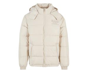 Winterjacke KARL KANI "Karl Kani Herren KM233-058-3 KK Retro Hooded Puffer Jacket", Herren, Gr. XXL, sanftes weiß, 100% Polyamid, mehrfarbig, normal, hoch geschlossener Ausschnitt, Jacken Winterjacke 