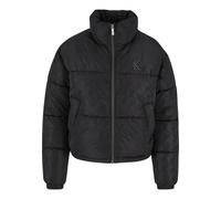 Winterjacke KARL KANI "Karl Kani Karl Kani OG AOP Crop Puffer Jacket", Damen, Gr. XL, schwarz, 100% Polyester, mehrfarbig, normal, amerikanischer Ausschnitt, Jacken Winterjacke (99350160-XL) schwarz