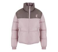 Winterjacke KARL KANI "Karl Kani Karl Kani OG Reversible Puffer Jacket", Damen, Gr. L, rosa (rose, taupe), 100% Polyester, mehrfarbig, normal, amerikanischer Ausschnitt, Jacken Winterjacke (29193811-L