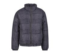 Winterjacke KARL KANI "Karl Kani Karl Kani Retro Crackle Print Puffer Jacket", Herren, Gr. XXS, grau (anthrazit), 100% Polyester, mehrfarbig, normal, amerikanischer Ausschnitt, Jacken Winterjacke (713