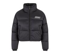 Winterjacke KARL KANI "Karl Kani Karl Kani Sport Patch Crop Puffer Jacket", Damen, Gr. XXS, schwarz, 100% Polyamid, mehrfarbig, normal, amerikanischer Ausschnitt, Jacken Winterjacke (16524122-XXS) sch