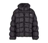 Winterjacke KARL KANI "Karl Kani Karl Kani Sport Patch Square Quilted Puffer Jacket", Herren, Gr. M, schwarz, 100% Polyester, mehrfarbig, normal, amerikanischer Ausschnitt, Jacken Winterjacke (5392722