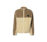 Winterjacke KARL KANI "Karl Kani Signature Rubber Patch Teddy Zip Jacket", Herren, Gr. XS, beige (lightsand, sand), 100% Polyester, mehrfarbig, normal, amerikanischer Ausschnitt, Jacken Winterjacke (6