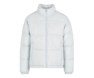 Winterjacke KARL KANI "Karl Kani Small Signature Embossed Logo Puffer Jacket", Herren, Gr. L, light blau, 100% Polyester, mehrfarbig, normal, amerikanischer Ausschnitt, Jacken Winterjacke (91757217-L)