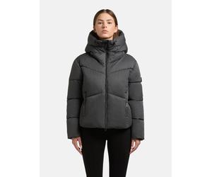 Winterjacke KHUJO "Milly", Damen, Gr. M (38), dunkelgrau, Obermaterial: 100% Polyester. Innenfutter: 100% Polyester. Wattierung: 100% Polyester. Ärmelfutter: 100% Polyester, gerade hüftlang, hoch gesc