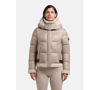 Winterjacke KHUJO "Nessie2", Damen, Gr. L (40), beige, Obermaterial: 100% Nylon; Innenfutter: 100% Polyester; Wattierung: 100% Polyester; Ärmelfutter: 100% Polyester, gerade hüftlang, hoch geschlossen