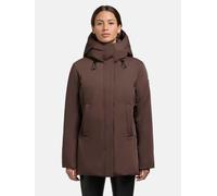 Kurzmantel KHUJO "Palla-YM" Gr. XXL (44), braun (dunkelbraun) Damen Mäntel (47122406-XXL) dunkelbraun