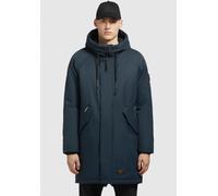 Winterjacke KHUJO "TANDEM", Herren, Gr. XXL, blau (marine), Web, Obermaterial: 100% Polyester, unifarben, weit ca. Mitte Oberschenkel, Jacken Winterjacke, aus Polyester, weite Passform, mit Kapuze (61