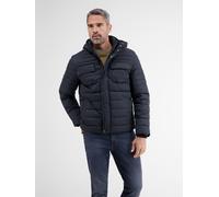 Winterjacke LERROS "LERROS Steppjacke mit abnehmbarer Kapuze", Herren, Gr. L, blau (classic navy), 100% Polyester, Jacken Winterjacke (36691431-L) classic navy