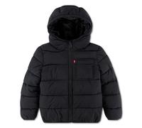 Winterjacke LEVI'S KIDS "LVB MEDIUM WEIGHT PUFFER", Jungen, Gr. 5 (110), schwarz (jet schwarz), Web, Obermaterial: 100% Polyester, unifarben, regular fit normal, elastischer Bund, Jacken Winterjacke,