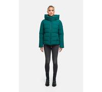 Winterjacke MARIKOO "Akiliaa", Damen, Gr. S, grün (ocean grün), Obermaterial: 100% Polyester, Jacken Winterjacke, Warme Winterjacke mit Kapuze und taillierter Passform (41185607-S) ocean grün