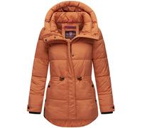MARIKOO Damen Winter Jacke gesteppte Winterjacke Stepp warm B947 [B947-Akum-Cinnamon-Gr.XS]