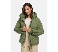 Winterjacke MARIKOO "Aleynaa", Damen, Gr. L, grün (oliveleaf), Obermaterial: 100% Polyester; Innenseite: 100% Polyester; Futter: 100% Polyester, Jacken Winterjacke, mit extra hohem Kragen und elastisc