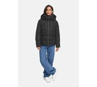 Winterjacke MARIKOO "Aleynaa", Damen, Gr. L, schwarz, Obermaterial: 100% Polyester; Innenseite: 100% Polyester; Futter: 100% Polyester, Jacken Winterjacke, mit extra hohem Kragen und elastischem Taill