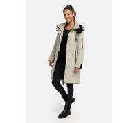 Winterjacke MARIKOO "Anoukaa", Damen, Gr. L, grau (pebble grau), Obermaterial: 100% Polyester. Futter: 100% Polyester. Wattierung: 100% Polyester. Ärmelfutter: 100% Polyester, Jacken Winterjacke, lang