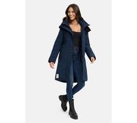 Winterjacke MARIKOO "Anoukaa", Damen, Gr. S, navy, Obermaterial: 100% Polyester; Futter: 100% Polyester; Wattierung: 100% Polyester; Ärmelfutter: 100% Polyester, Jacken Winterjacke, langer Parka mit a