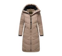 Winterjacke MARIKOO "Benikoo", Damen, Gr. L, grau (taupe grau), Obermaterial: 92% Nylon, 8% Elasthan; Futter: 100% Polyester; Wattierung: 100% Polyester; Ärmelfutter: 100% Polyester, Jacken Winterjack