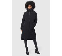 Winterjacke MARIKOO "Benikoo", Damen, Gr. XL, schwarz, Obermaterial: 92% Nylon, 8% Elasthan. Futter: 100% Polyester. Wattierung: 100% Polyester. Ärmelfutter: 100% Polyester, Jacken Winterjacke, langer