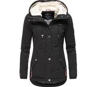 Marikoo Winterjacke »Bikoo« sportliche Damen Outdoor Baumwolljacke mit Kapuze, schwarz