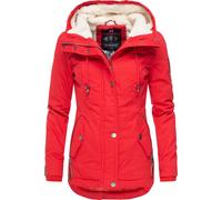 Marikoo Winterjacke »Bikoo« sportliche Damen Outdoor Baumwolljacke mit Kapuze, rot