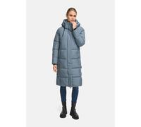 Winter Steppmantel mit abnehmbarer Kapuze "Chumanii XVI" Stormy Blue S