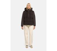 Winterjacke MARIKOO "Elidee", Damen, Gr. XXL, braun (choco), Obermaterial: 100% Polyester, Jacken Winterjacke, Winterjacke mit Kapuze und praktischen Reißverschlusstaschen (65482468-XXL) choco