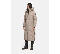 Winterjacke MARIKOO "Firella", Damen, Gr. 4XL, beige (taupegrau), Obermaterial: 100% Polyester; Futter: 100% Polyester; Wattierung: 100% Polyester; Ärmelfutter: 100% Polyester, Jacken Winterjacke, ext