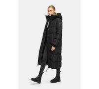Winterjacke MARIKOO "Firella", Damen, Gr. M, schwarz, Obermaterial: 100% Polyester; Futter: 100% Polyester; Wattierung: 100% Polyester; Ärmelfutter: 100% Polyester, Jacken Winterjacke, extra lange Pas